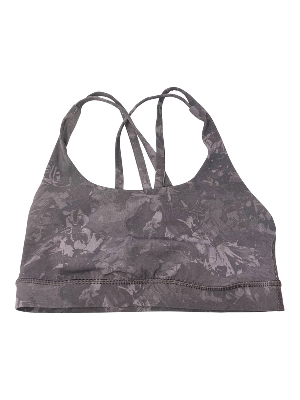 Lululemon Energy Sports Bra Purple Tie Dye Shibori Medium Support Size 4
